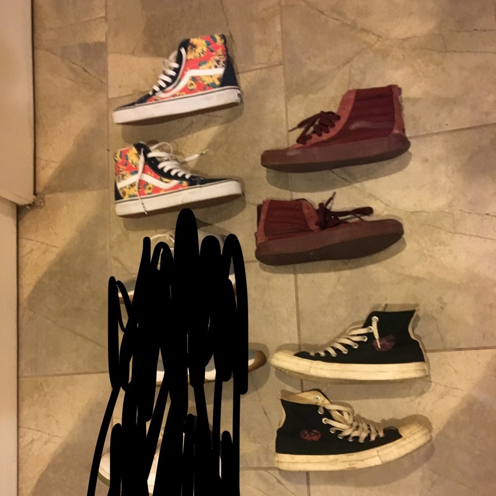 Vans and cdg converse size 7.5